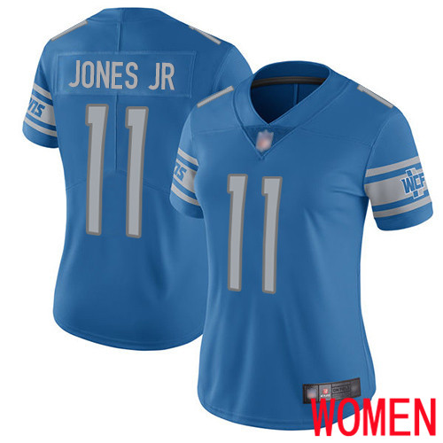 Detroit Lions Limited Blue Women Marvin Jones Jr Home Jersey NFL Football #11 Vapor Untouchable